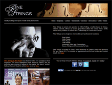 Tablet Screenshot of finestrings.ca
